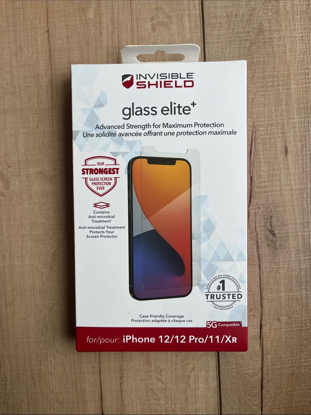 InvisibleShield Glass Elite+ Screen Protector for iPhone 12/12 Pro/11/XR